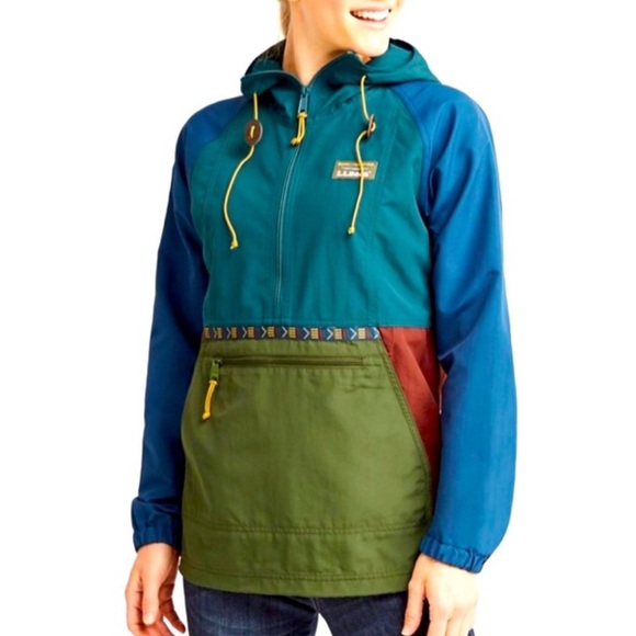 L.L Bean Mountain Classic Anorak Multi Color 1/2
Zip Jacket - Picture 1 of 6
